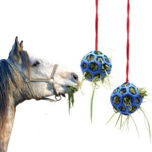 Voederstation voor Paarden en Geiten – Voerdispenser voor Stal en Dierenverrijking – Voerbal voor Stressvermindering – Duurzaam Ontwerp