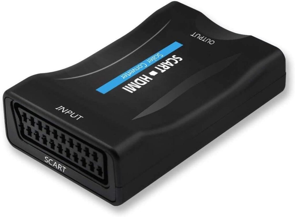 SCART naar HDMI omzetter voor 1080p HD, geschikt voor TV, monitor en projector