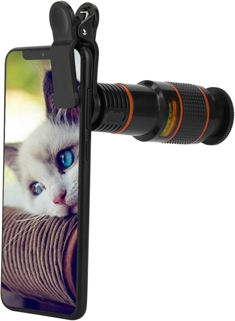 Telescopische telefoonlens met 12x zoom voor universele smartphones