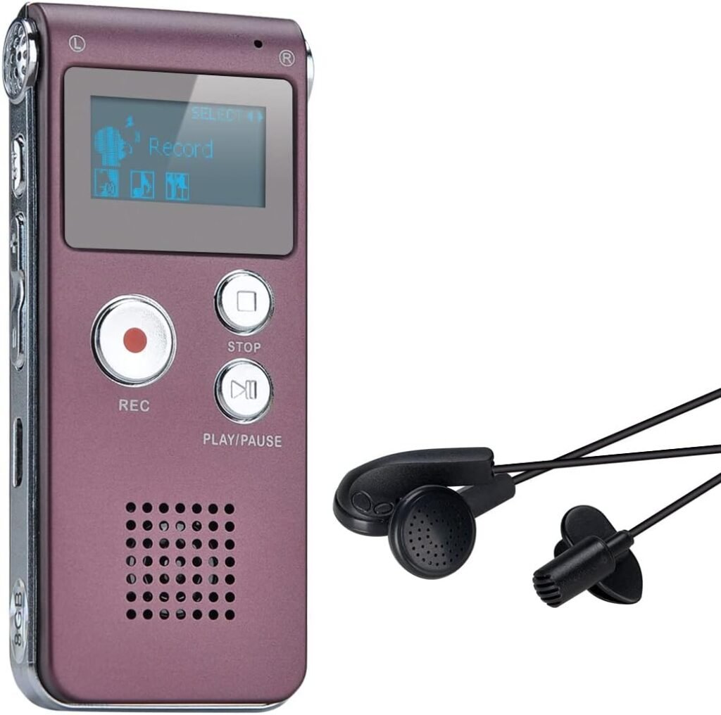 Dicteerapparaat met spraakherkenning en USB-oplaadbare voicerecorder