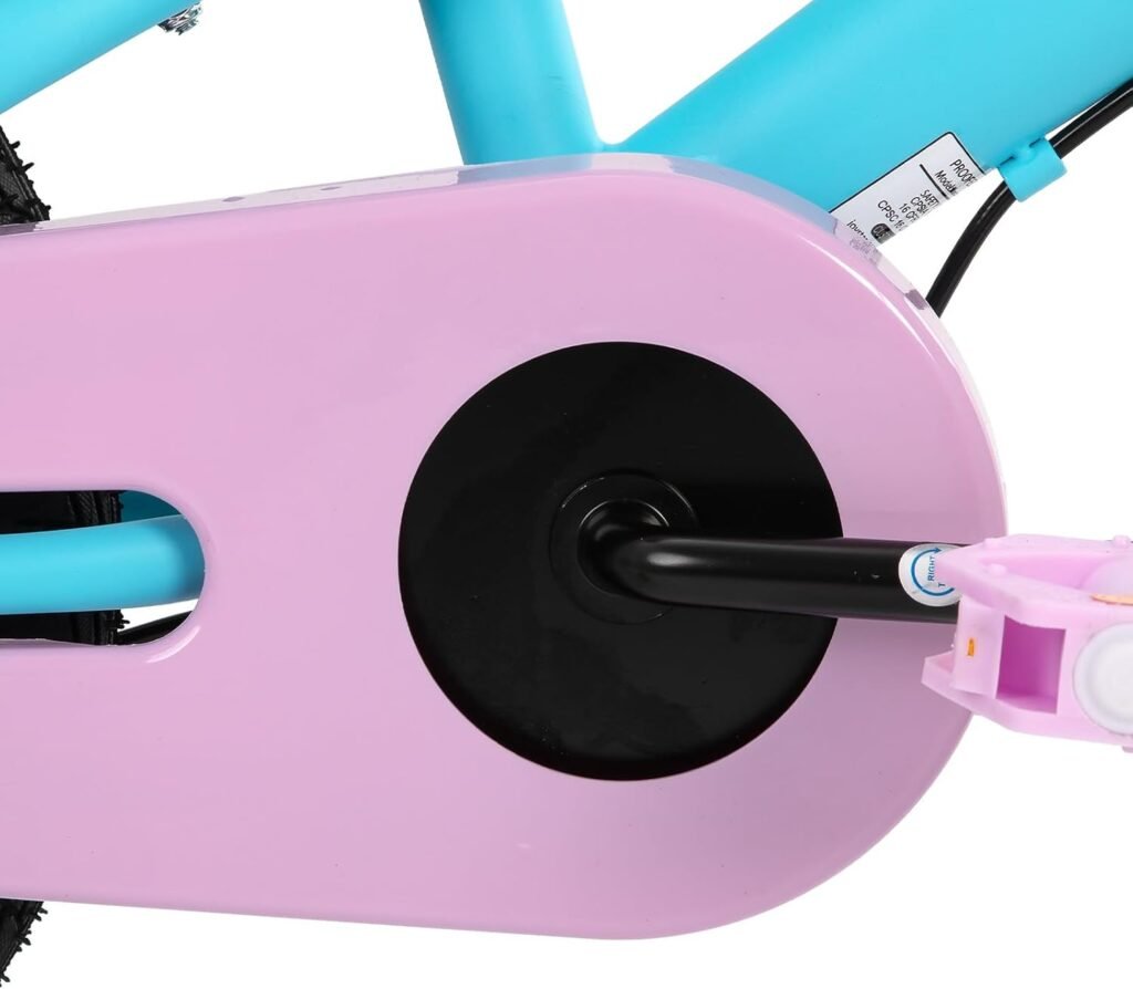 Kinderfiets 12 Inch voor Meisjes en Jongens - Fiets met Mandje en Zijwieltjes - Verstelbaar Zadel - Stabiele Kinderfiets om te Leren Fietsen