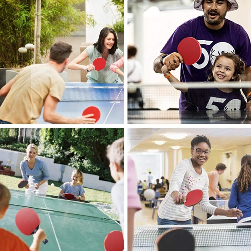 Tafeltennis Set voor Volwassenen - Pingpongset met Professionele Batjes en Ballen - Complete Trainingsset voor Thuis en Clubgebruik